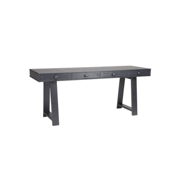 Письменный Стол  SIDETABLE 4-DRAWERS BLACK PINE — изображение 2