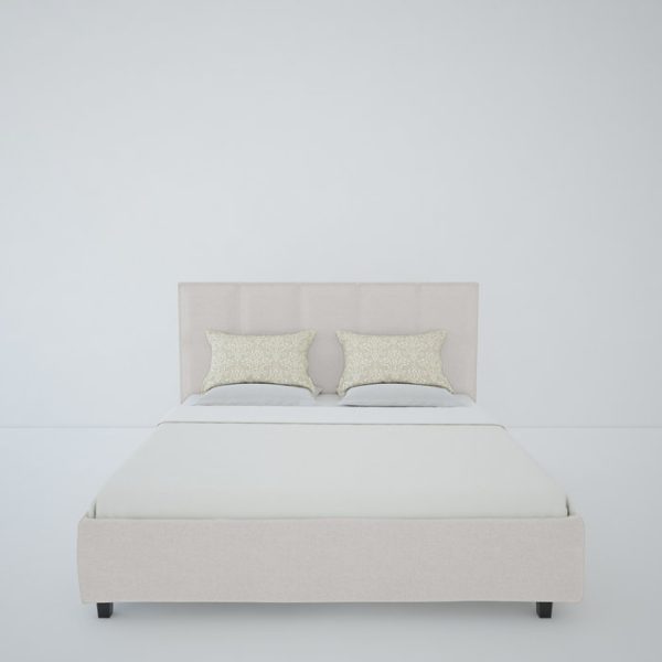 Кровать в отделке бежевым велюром Royal Black 160х200 — изображение 6