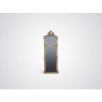 Настенное Зеркало в состаренной золотой раме из дерева