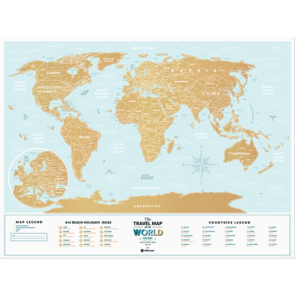 Карта travel map holiday lagoon world — изображение 4