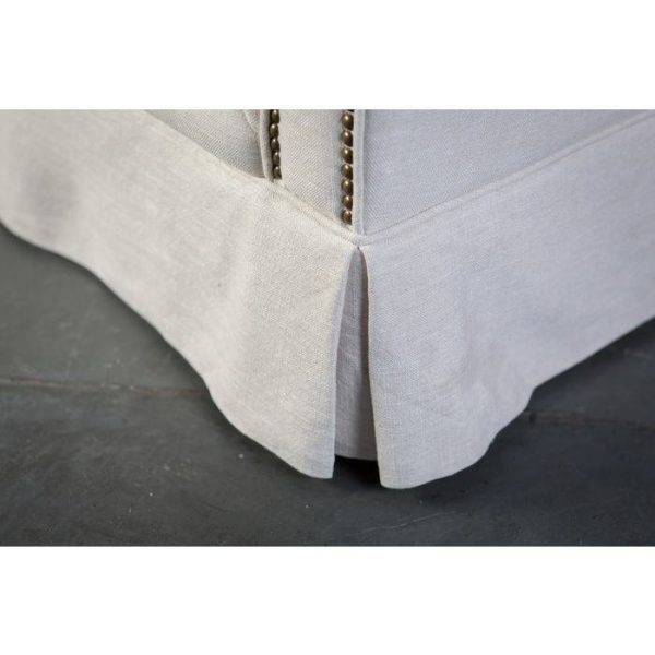 Диван Бурже декорированный латунными гвоздиками  — изображение 5