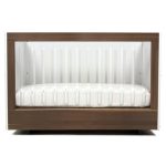 кроватка Roh орех c одной стороны акриловая панель Spot On Square 