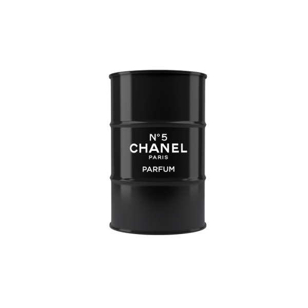 Журнальный столик-бочка «CHANEL» L из металла  — изображение 2