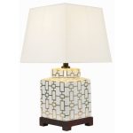 Керамическая настольная лампа Shape gold small