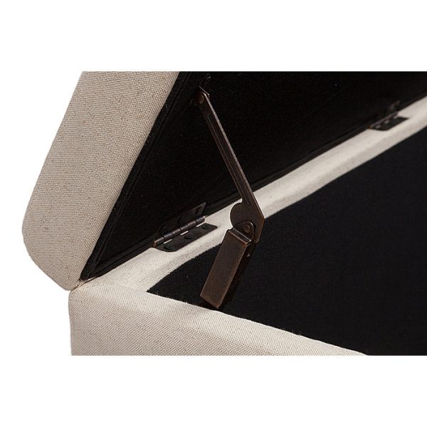 Оттоманка Dean Upholstered Storage   Белый Лен — изображение 5