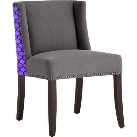 стул с мягкой обивкой Violet серый