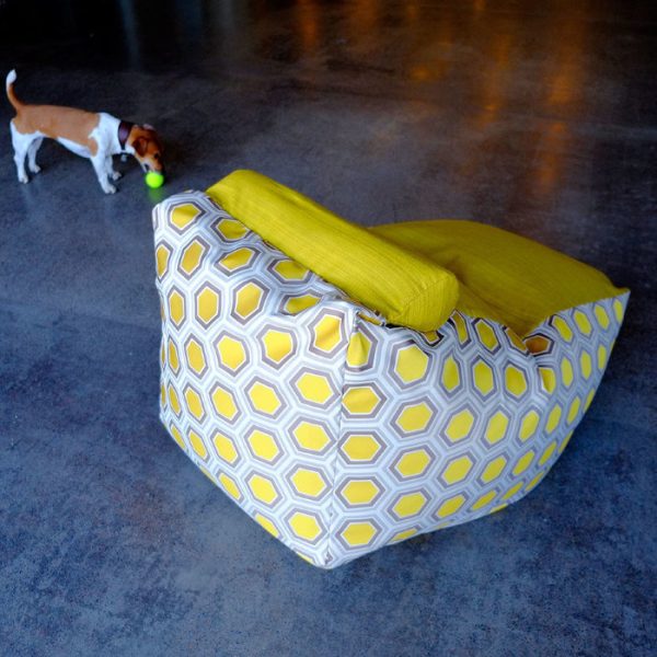 Кресло-мешок Трапеция с подголовником Золотой улей — изображение 4