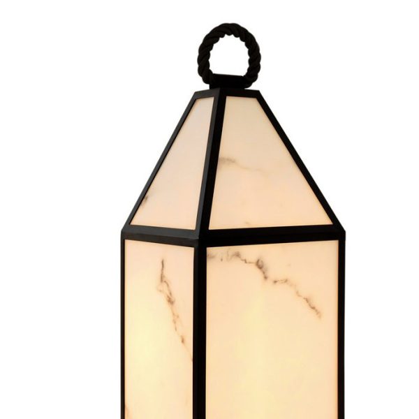 Настольная лампа  Blakemore с плафоном в металлической рамке черного цвета — изображение 4