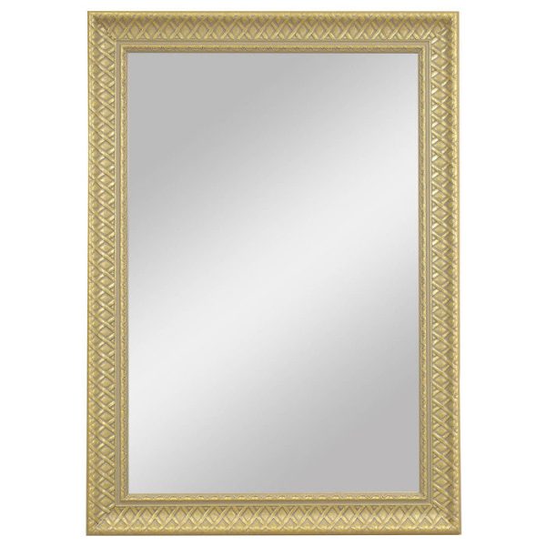 Настенное Зеркало Плетеное Золото — изображение 4