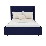 Кровать Wing 160x200 см Велюр Синий