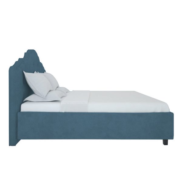 Кровать Palace 140x200 см Велюр цвета морской волны — изображение 3