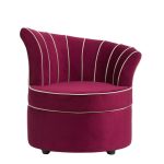 Кресло Shell бордовый велюр