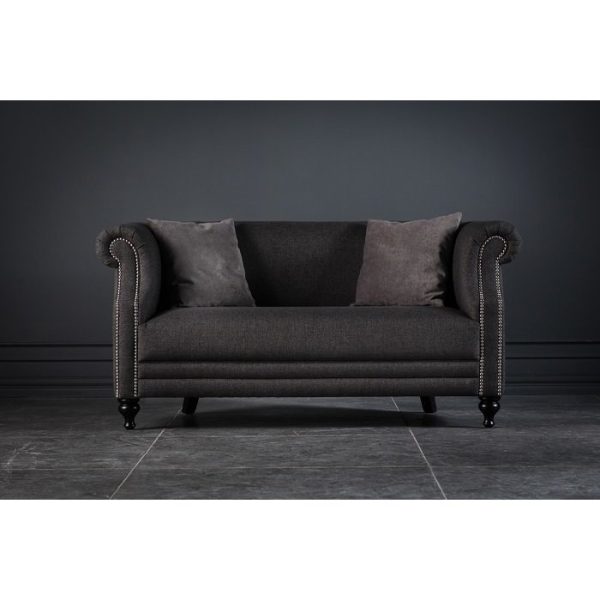 Диван Марлоу декорированный  металлическими клёпками — изображение 3