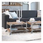 Журнальный столик d-Bodhi Kasting из тика на колесах — изображение 2