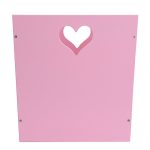 Деревянный ящик для игрушек розовый с сердечком — изображение 7