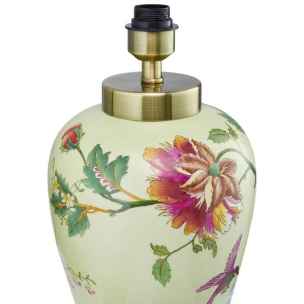 Настольная керамическая Лампа с белым абажуром — изображение 2