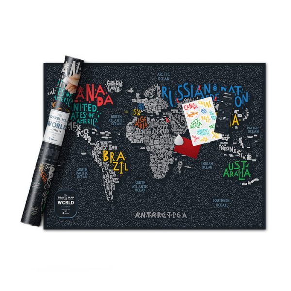 Карта travel map letters world — изображение 27