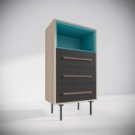 Модуль-J из коллекции Tube бирюзовый/black