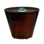 Настольная лампа-контейнер Rotaliana Multipot янтарного цвета
