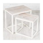 Журнальный столик (2 шт) Industrial с деревянной столешницей — изображение 2