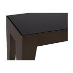 Стол журнальный Hermes Black Glass из металла и стекла  — изображение 4
