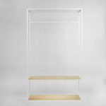 Вешалка в прихожую Hallra 2 white светлый дуб