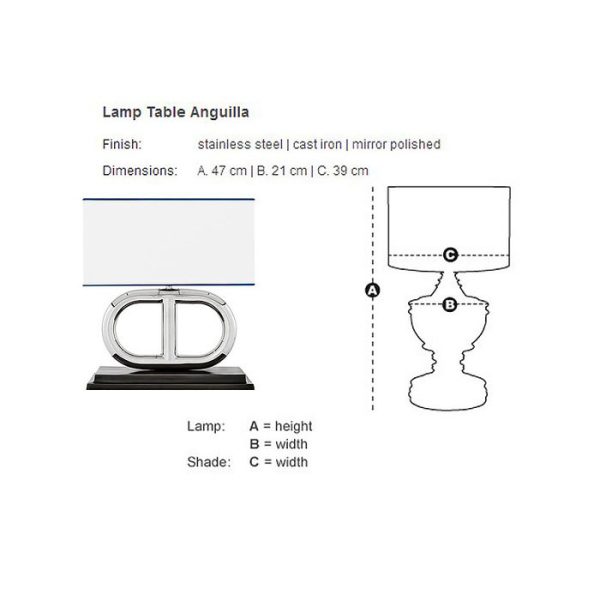 Настольная лампа  Anguilla — изображение 2