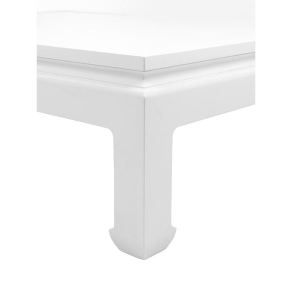 Журнальный столик  Opium из дерева лакированного белого цвета  — изображение 2