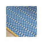 КОВЕР С СИНЕ-ЖЕЛТЫМ УЗОРОМ  200х140