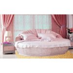 Кровать  Letto  Rotondo GM 09 с обивкой из экокожи или велюра 200 см