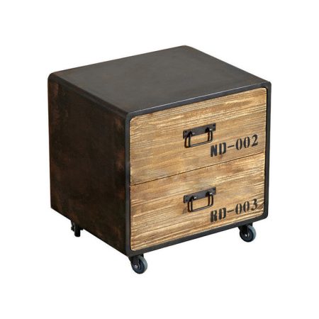 Тумба на колесиках Dialma Brown Comodino с каркасом из металла 