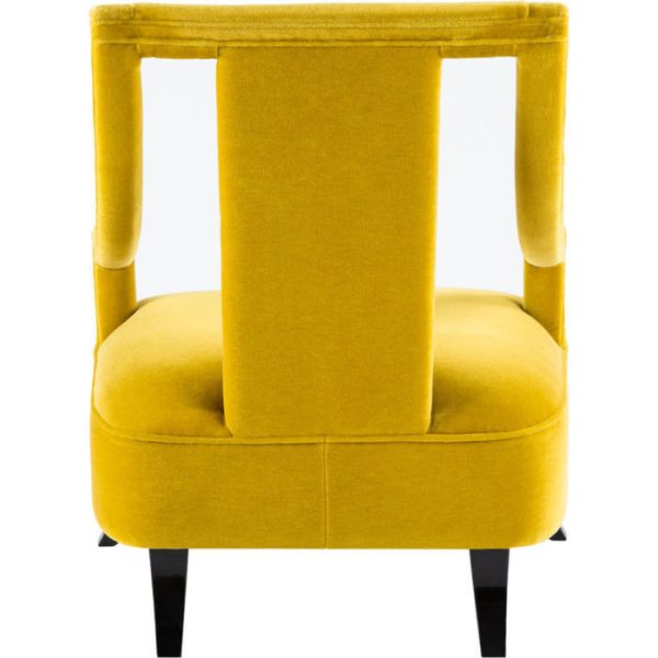 Стул Adora с подлокотниками желтый — изображение 4