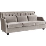 Диван с обивкой из серой ткани