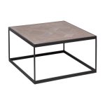 Стол журнальный Parquette на металлическом основании с деревянной столешницей