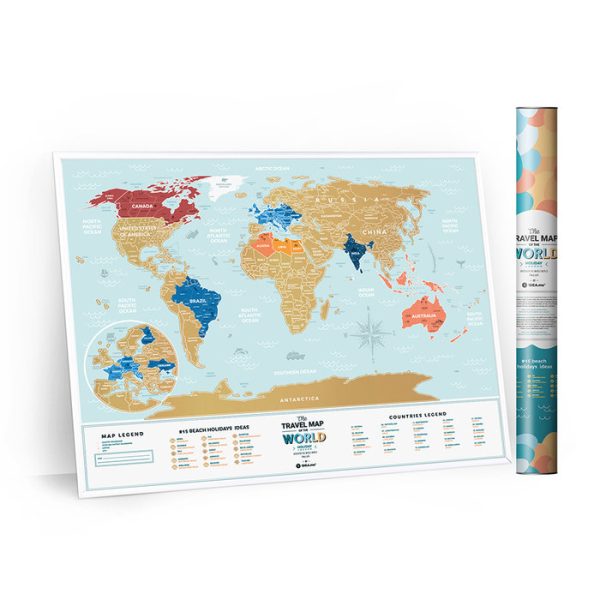 Карта travel map holiday lagoon world — изображение 7