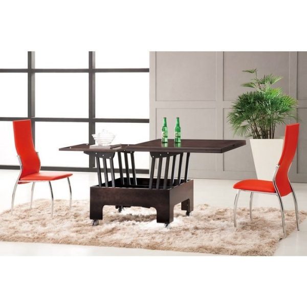 Журнально-обеденный стол-трансформер в отделке из натурального шпона — изображение 2