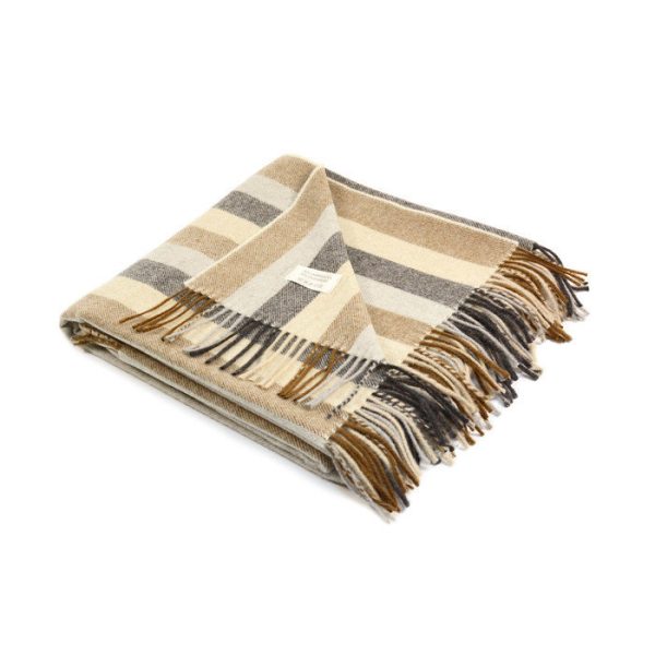 Плед из шерсти мериноса с добавлением кашемира POMPEI SPINA   — изображение 2