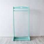 Детская напольная вешалка-стойка бирюзовая