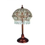 Настольная лампа Omnilux из металла и хрусталя