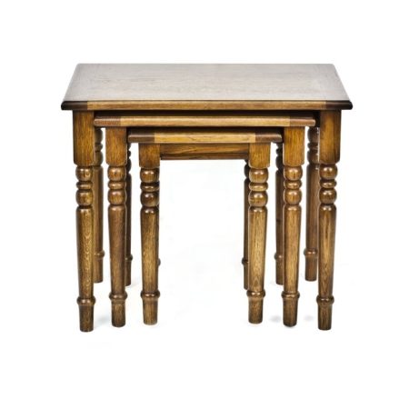 Журнальный столик тройной Еcolife Еurope из массива дуба