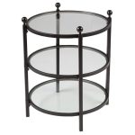 Стол журнальный Glass Plateau из металла и стекла  — изображение 2