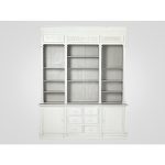 БИБЛИОТЕКА «ЛАУРА» с декоративными элементами в виде колонн и старением