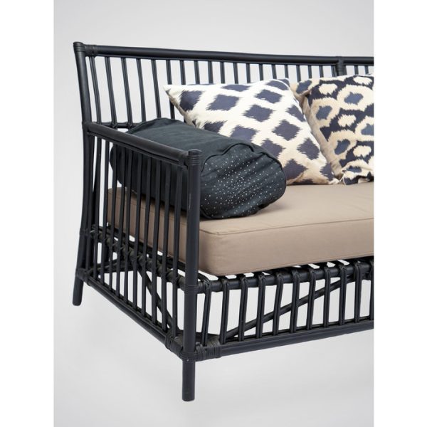 Диван из натурального ротанга с мягким сиденьем  — изображение 3