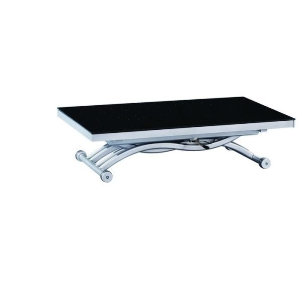 Журнально-обеденный стол с регулировкой высоты и стеклянной раздвижной столешницей  — изображение 2