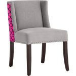 стул с мягкой обивкой Pinky серый