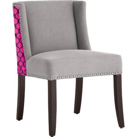 стул с мягкой обивкой Pinky серый