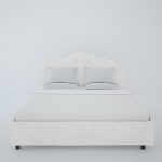 Кровать Palace 160x200 см Велюр молочного цвета — изображение 4