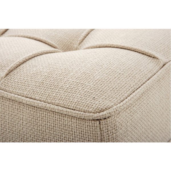 Банкетка  на ножках из нержавеющей стали 53.5x120x42.5 см — изображение 3