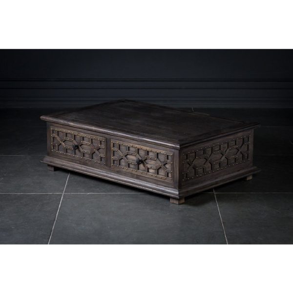 Столик кофейный с ящиками из массива дуба  — изображение 5