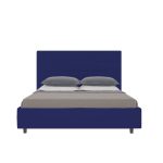 Кровать Shining Modern 160х200 см Велюр Синий